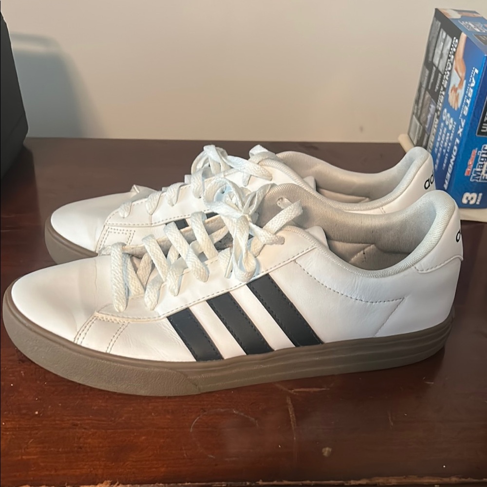Adidas White and Black Classic Sneakers